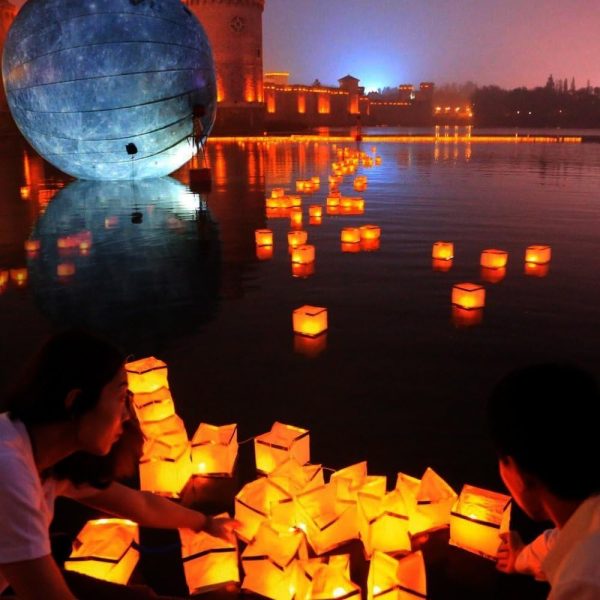 20 Pack Square Chinese Lanterns Wishing, Praying, Floating, River Paper Candle Light, Floating Lanterns for Lake or River, Floating Water Lanterns, Lanterns Floating 5.9"*5.9"*5.9" - Image 7