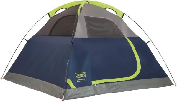 Coleman Sundome Camping Tent, 3 Person Dome Tent with Easy Setup, Included Rainfly and Weathertec Floor to Block Out Water, 2 Windows and 1 Ground Vent for Air Flow with Charging E-Port Flap - Image 2