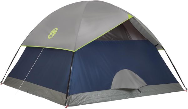 Coleman Sundome Camping Tent, 3 Person Dome Tent with Easy Setup, Included Rainfly and Weathertec Floor to Block Out Water, 2 Windows and 1 Ground Vent for Air Flow with Charging E-Port Flap - Image 3