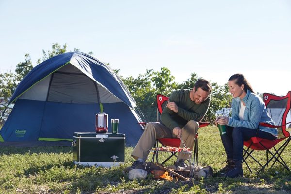 Coleman Sundome Camping Tent, 3 Person Dome Tent with Easy Setup, Included Rainfly and Weathertec Floor to Block Out Water, 2 Windows and 1 Ground Vent for Air Flow with Charging E-Port Flap - Image 4