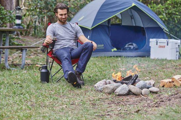 Coleman Sundome Camping Tent, 3 Person Dome Tent with Easy Setup, Included Rainfly and Weathertec Floor to Block Out Water, 2 Windows and 1 Ground Vent for Air Flow with Charging E-Port Flap - Image 5