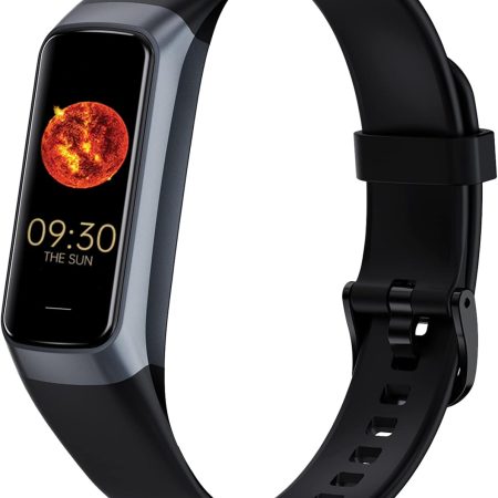 Fitness Tracker with 24/7 Heart Rate, Blood Oxygen Blood Pressure Sleep Monitor, Activity Trackers 5 ATM Waterproof,Step Calorie Counter Pedometer Health Smart Watch for Women Men